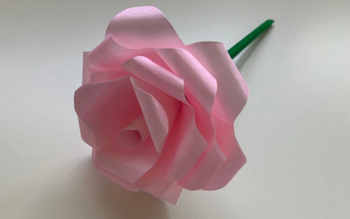 立體玫瑰花摺紙步驟
