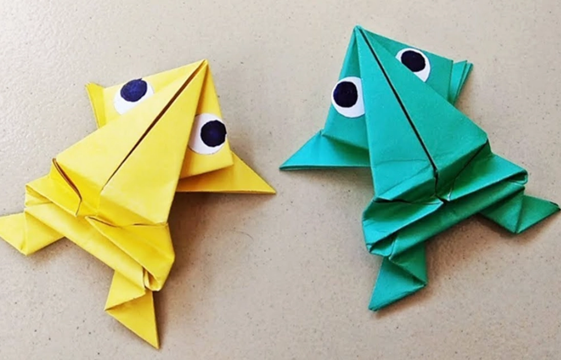 會跳的青蛙 摺紙