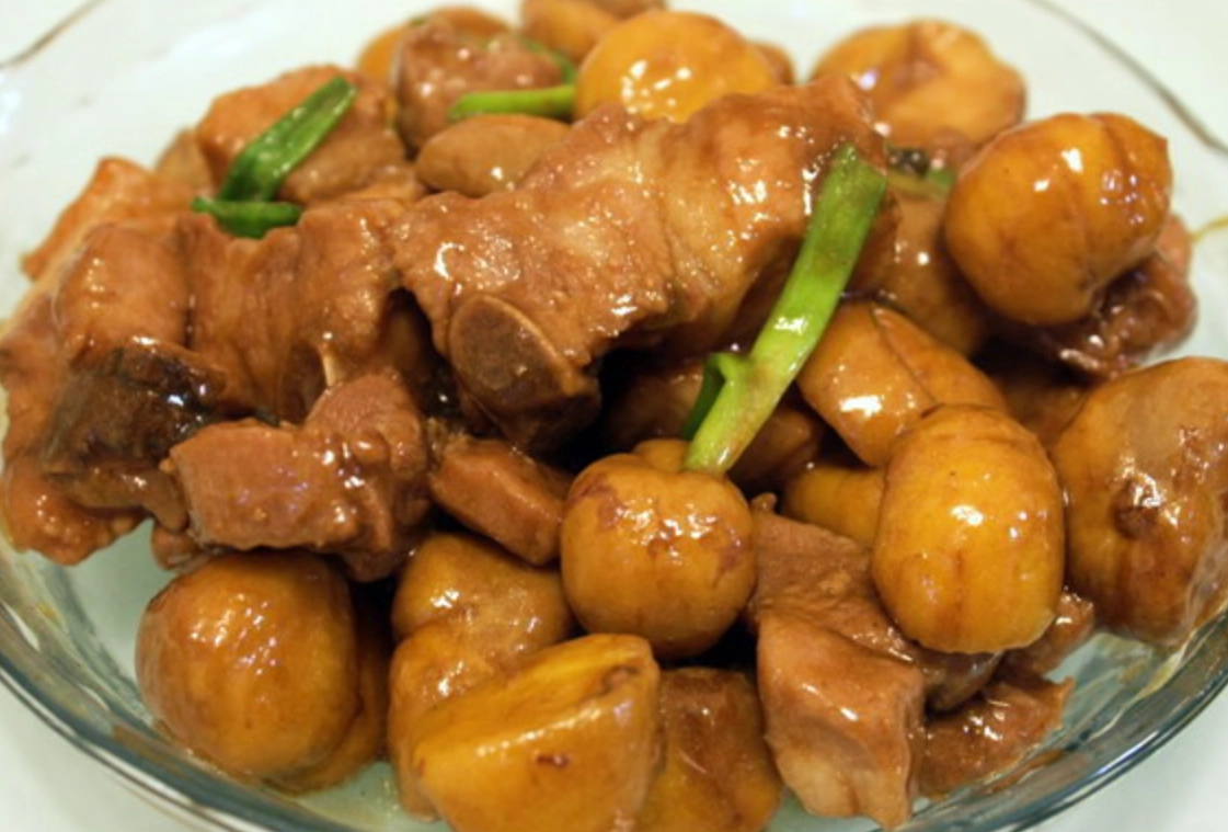 栗子炆排骨柱侯醬