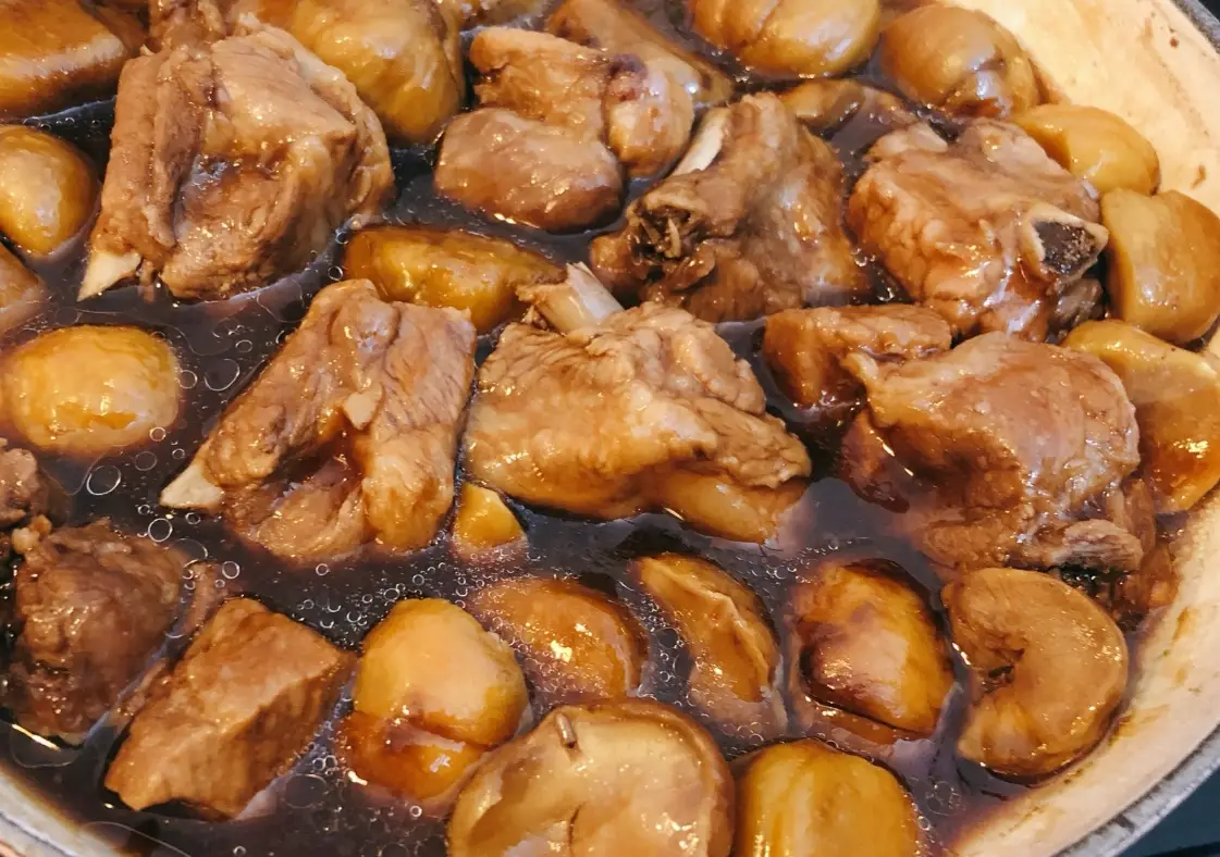 蠔油栗子炆排骨