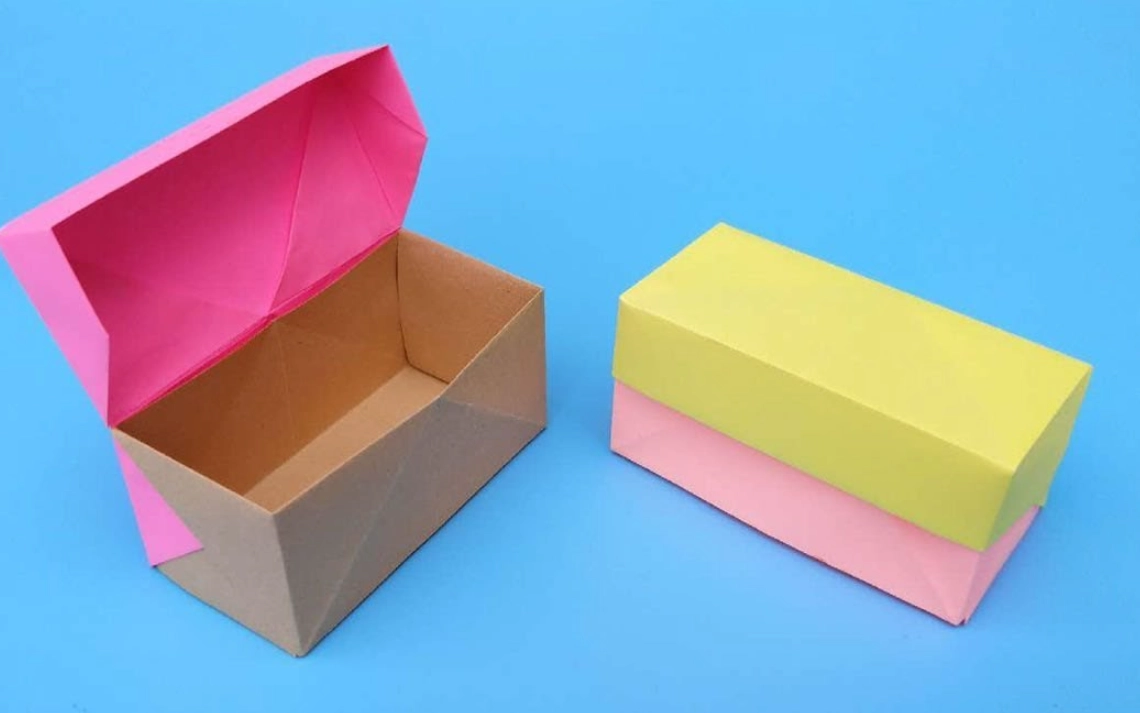 正方形盒折紙 正方形盒折紙
