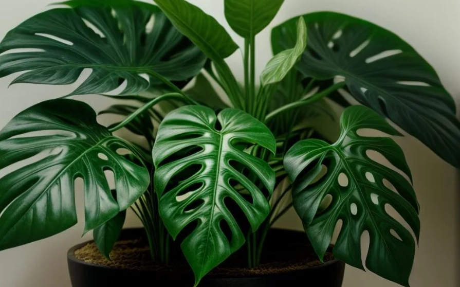 龜背芋 葉子 黃斑 龜背芋 葉子 黃斑