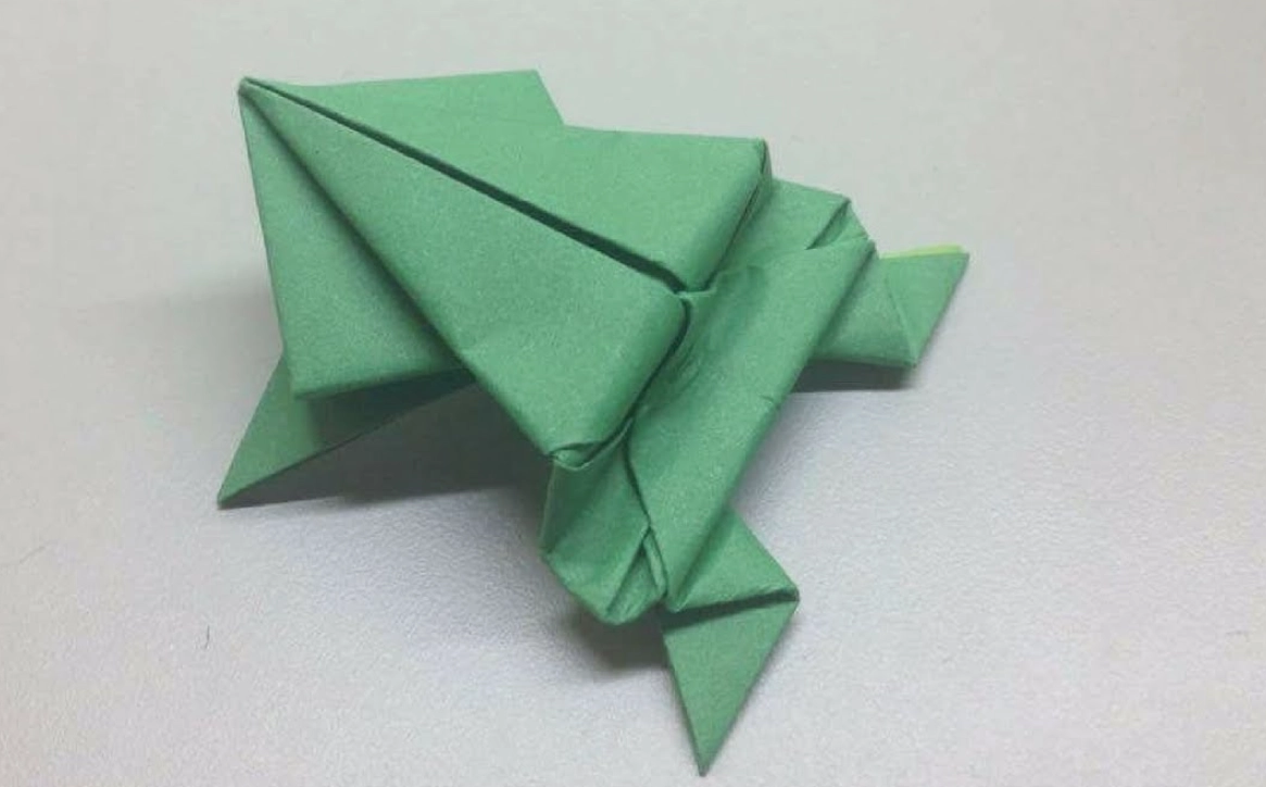 紙青蛙折法