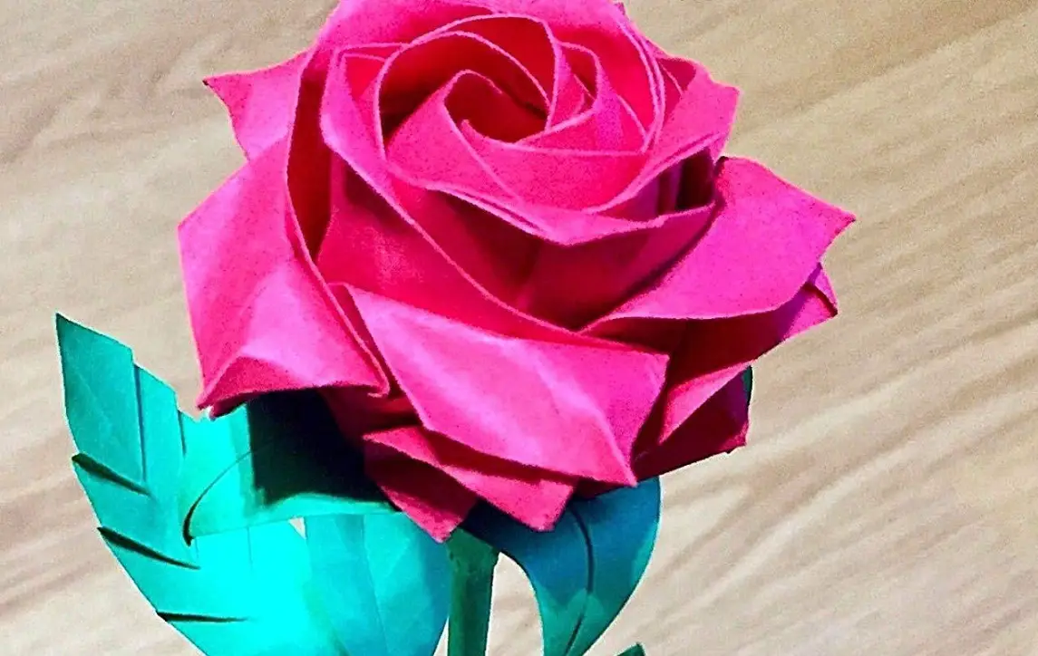 摺紙玫瑰花 步驟