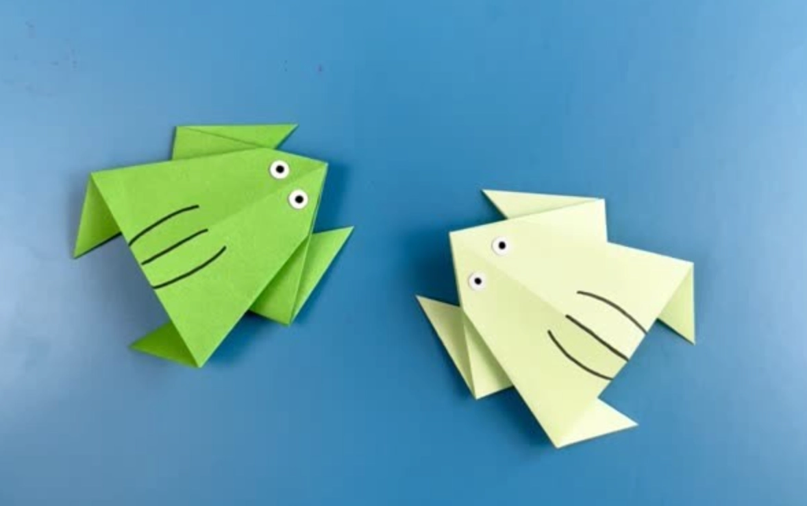 創意折紙青蛙