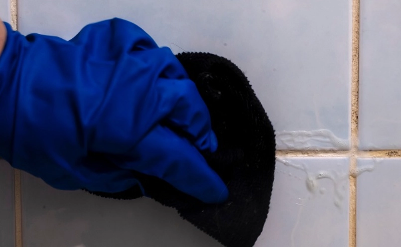 浴室矽膠發霉清除