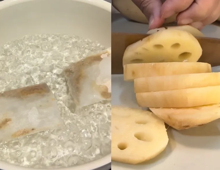 蓮藕煮湯