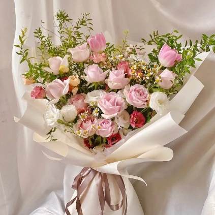 粉紅洋桔梗花語