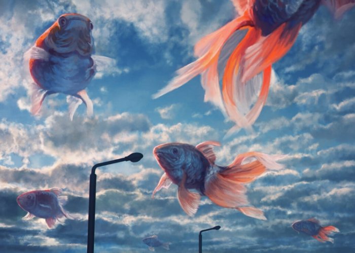 夢見魚在空中游