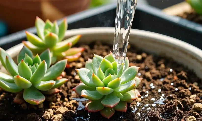 多肉浇水