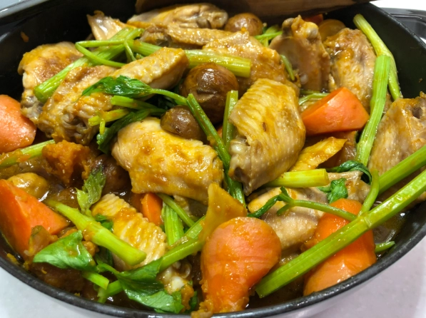 南瓜栗子炆雞 營養