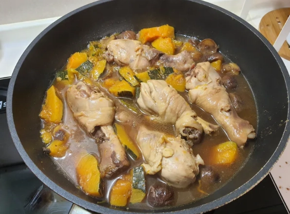 南瓜栗子炆雞 食譜