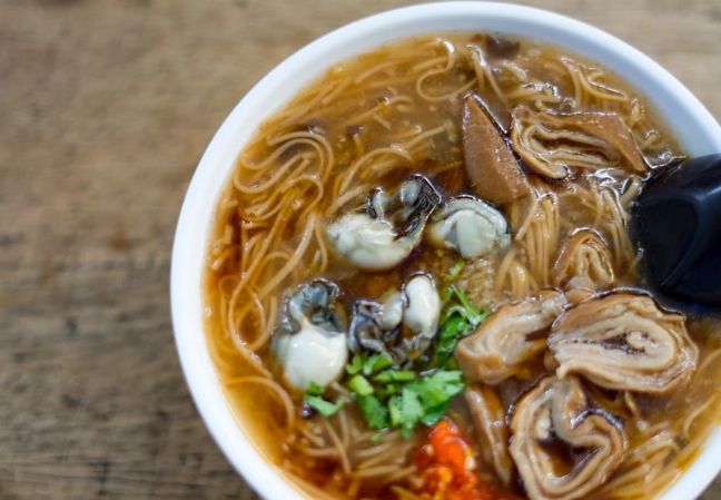 蚵仔麵線湯頭做法