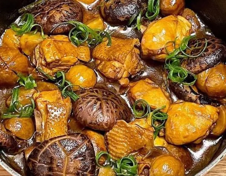 冬菇栗子雞料理