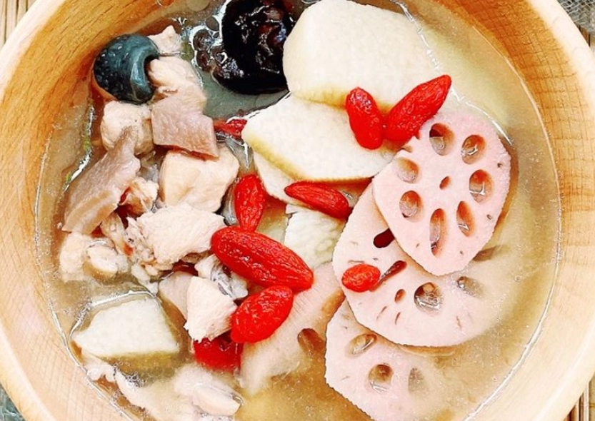 蓮藕山藥雞湯 食譜