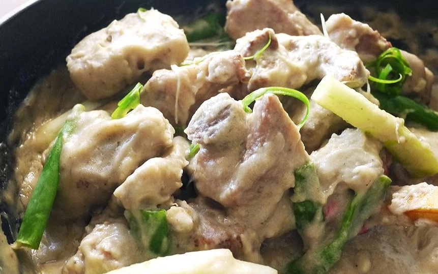 椰汁芋頭炆排骨 食譜