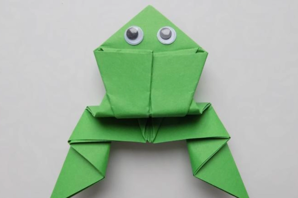 DIY摺紙青蛙教程