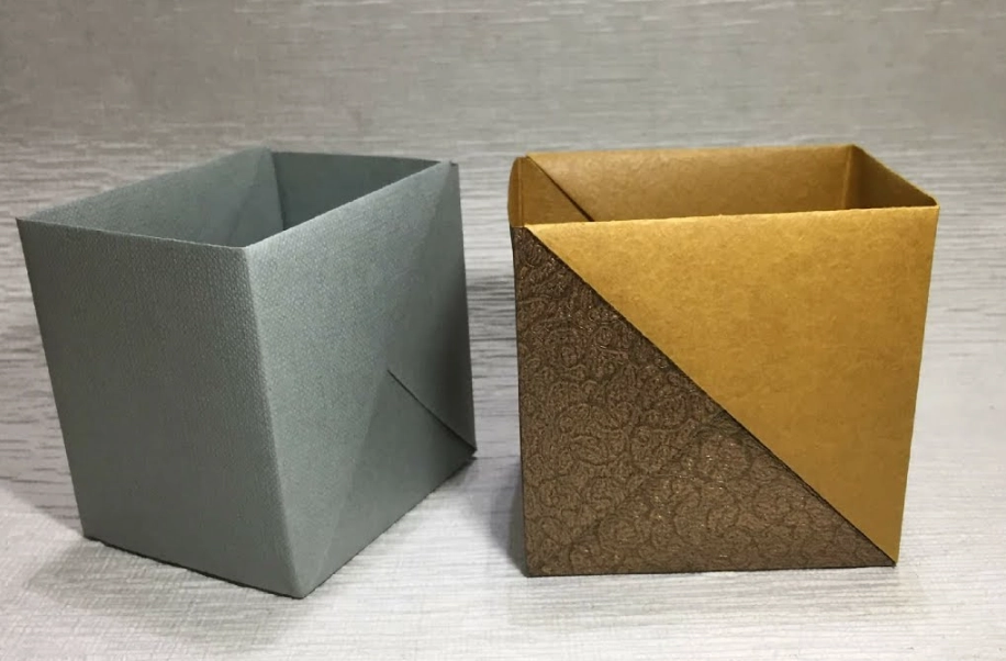 簡易紙盒折法 教學