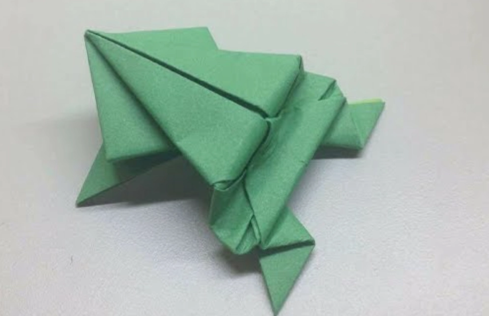 正方形摺紙青蛙