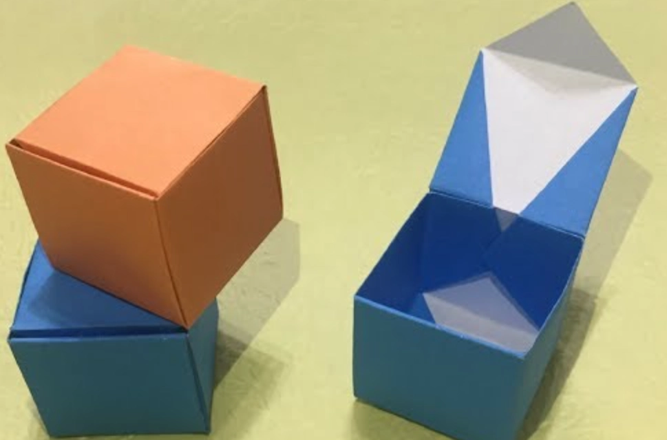 正方形摺紙盒 正方形摺紙盒