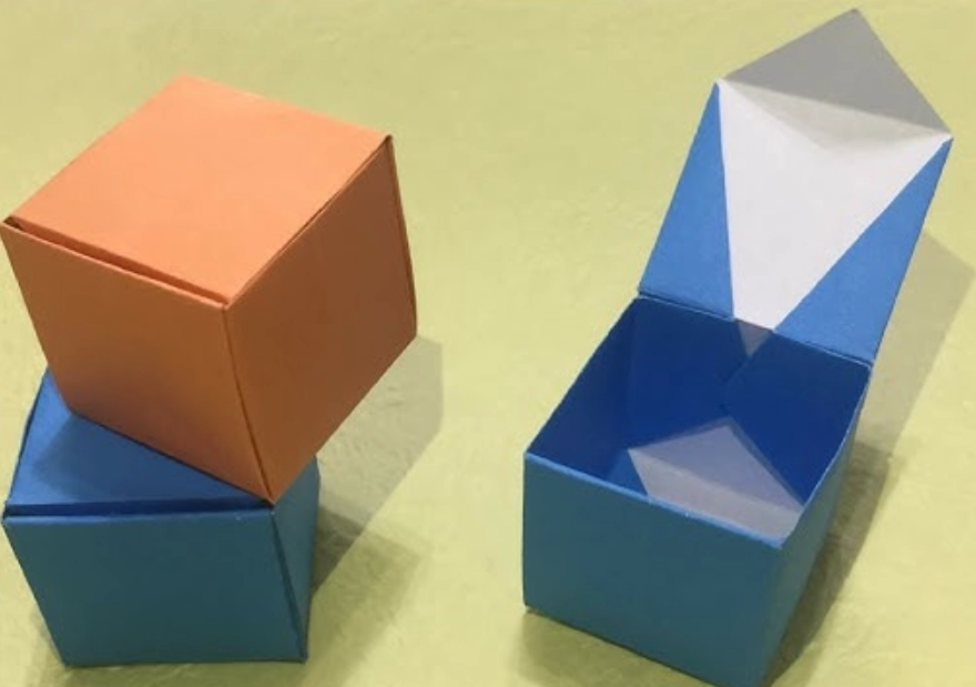 正方形紙盒展開圖