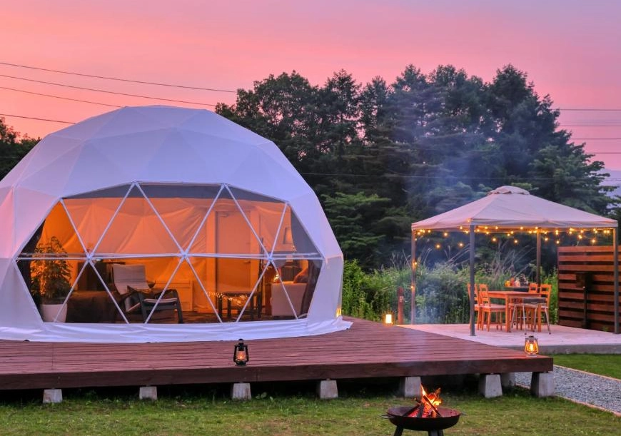 河口湖豪華露營