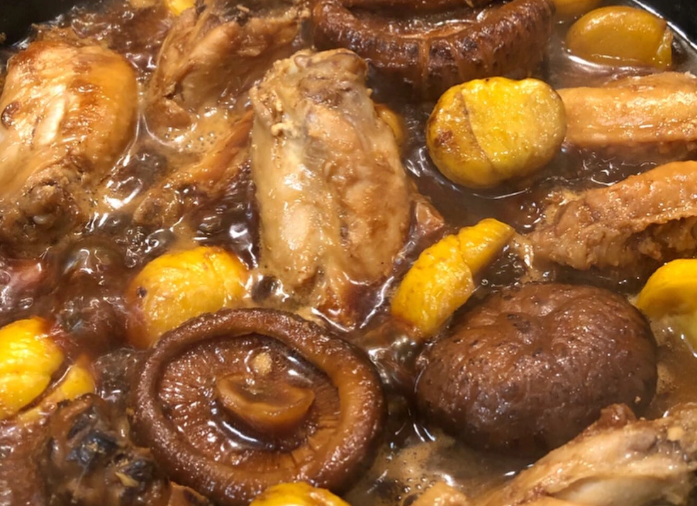 栗子炆冬菇做法