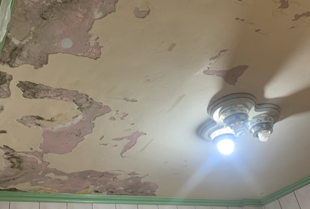 浴室天花板油漆剝落